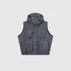 Colete com Capuz Leve Multi-bolsos Primavera/Verão Montanha Outdoor Repelente à Água Armazenamento 3D Multi-bolsos para Homens e Mulheres 11655