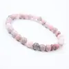 Pulsera de Cristal Natural, Simple de un Solo Círculo con Cuentas Redondas Joyería Transfronteriza, Joyería Estilo Pareja de Ágata Roja, Pulseras de Cristal para la Mano