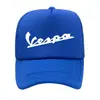 Serie de estampado de letras Vespa grupo de gorra de red de esponja estudiantes compran gorra de pico de pato impresión de LOGO personalizado moda hombres y mujeres