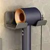 Soporte para secador de pelo de pared, sin perforaciones, para baño