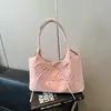 Bolso de Gran Capacidad para Mujer Estilo Commuter Moda Transfronteriza Nuevo Estilo 2026 Bolso de Hombro Cruzado Debajo del Brazo Color de Contraste Bolso de Mano Tote Bolso Cubo