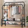Nuevo Modelo Rejilla Lateral de Extra Grosor y Gran Capacidad, Perchero de Pie para Uso Doméstico, Perchero para Ropa de Dormitorio