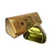 Caixa Personalizada Triangular de Folha de Flandres, Caixa para Embalagem de Protetor Labial, Caixa/Lata Pequena de Folha de Flandres com Formato Especial, Caixa para Armazenamento de Cosméticos