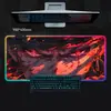 Venta Directa de Fábrica Alfombrilla de Ratón Luminosa de Una Pieza de Color RGB de Zoro Estilo Gaming Alfombrilla Grande para Teclado Alfombrilla Antideslizante para Escritorio