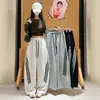 Pantalones Casuales de Pierna Ancha Curvos Adelgazantes de Cintura Alta Nuevos para Mujer Otoño 2026, Pantalones Deportivos Retro Americanos con Tres Rayas