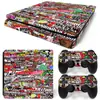 Console de Jogo Ps4 Slim Adesivo de Corpo Inteiro Skin Adesivo Bomb Skin Filme Colorido de Corpo Inteiro