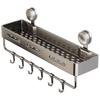 Estante de Almacenamiento de Ventosa para Baño Montado en Pared sin Taladro para Lavabo e Inodoro