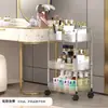 Carrito pequeño transparente, estantería de pie para sala de estar y dormitorio, para guardar bocadillos, libros y artículos varios, multicapa y móvil