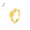 Tienda de Oro Puzuo Mismo Estilo Shagong Anillo de Serpiente Espíritu de Rosa Versátil Exquisito Temperamento Sentido Avanzado Regalo de Año de la Suerte
