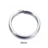 Anillo para llavero de acero inoxidable 2.5*25mm2.5*30mm anillo plano colgante para llavero decoración accesorios DIY
