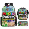 Nueva Mochila Escolar de Dibujos Animados de Mario de Amazon Mochila para Estudiantes de Primaria y Secundaria Mochila Super Mario Juego de Tres Piezas en Stock