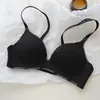 Ropa Interior Seamless de Malvavisco para Mujeres con Pechos Pequeños, Efecto Realzador y Agrandador, Sin Varillas, Anticaída, Recogida Lateral del Pecho, Sujetador Sexy