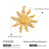 Acessórios de Joias de Aço Inoxidável Transfronteiriços, Pingentes de Flor com Pingente de Óleo, Pingentes de Amor Personalizados, Pingentes de Gato e Cachorro com Zircônia Incrustada