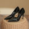 Zapatos de Tacón Alto para Mujer, Tacones Finos, Zapatos de Moda de Gama Alta, Zapatos de Cuero Suave para Mujer, Zapatos de Salón, Estilo Primavera 2025, Zapatos de Mujer de Huizhou, Zapatos de Primavera para Mujer
