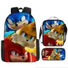 Mochila Sonic Transfronteriza Gran Capacidad Mochila Escolar para Estudiantes Mochila Escolar de Anime Sonic Transfronteriza