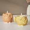 Figurita de Yeso Búho Molde de Silicona DIY Vela de Aromaterapia Molde para Taza de Vela de Búho Venta al por Mayor