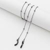 Cadena para Gafas Transfronteriza Moda Cadena Simple Cuentas Cuerda de Silicona para Gafas para Colgar al Cuello Cadena Cruzada Sentido Avanzado Cadena para Mascarilla