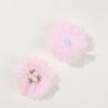 Accesorios florales de malla de organza con perlas de estilo coreano de alta apariencia, tocados DIY, accesorios para el cabello, horquillas, material de joyería al por mayor