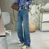 Impresionantes jeans de estilo parisino de tiro alto, adelgazantes, sin elasticidad, de corte estrecho, pierna recta, pierna ancha para mujer, perfectos para otoño, con un diseño retro
