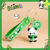Llavero con colgante de panda de dibujos animados, muñeco de oso Guofeng, mochila escolar, decoración colgante, regalo creativo, regalo para estudiantes