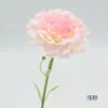 Buquê de cravo artificial de haste única e curta para o Dia das Mães, decoração de mesa, flores artificiais de seda frescas