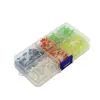 Diodos emisores de luz LED de 3 mm en caja, rojo, amarillo, verde, azul y blanco, 5 colores, un total de 500 para enviar la caja