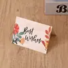 Cartão de felicitações criativo estampado a quente simples e fresco cartão de presente de aniversário cartão de presente com mensagem manuscrita cartão de presente cartão de felicitações bênção atacado