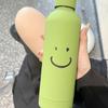 Smiley novo estilo Handy Cup Thermos frio Ins Thermos estilo coreano simples aço inoxidável garrafa de vinho tinto garrafa térmica
