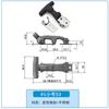 Hebilla Elástica de Goma para Hardware de Venta Caliente, Hebilla de Cierre en Forma de T Amortiguadora de Impactos para Caja de Compartimento de Motor, Hebilla Aislada a Prueba de Golpes para Sellado de Caja