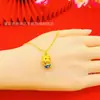 Nuevo Collar Colgante Zodiaco Buey Estilo Chino para Mujer, Colgante Esmaltado para el Año de Nacimiento, Buey de la Suerte y Sirena Colgante Venta al por Mayor