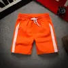 Shorts Esportivos Masculino Verão Secagem Rápida Seda de Gelo Calças de Três Pontos Corrida Fitness Calças de Três Pontos Quatro Pontos Listradas Calças de Praia para Casal