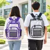 Mochila transparente transfronteriza de Amazon, bolso de hombro de PVC, mochila de gelatina, mochila de gran capacidad, mochila escolar para estudiantes de primaria y secundaria