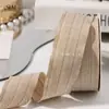 Cinta de Tela Rayada de Corte Recto Lazo DIY Accesorios para Coleta Empaque de Caja de Regalo Ramo Cinta de Rayas Finas