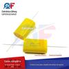 Capacitor axial plano amarelo through-heart não polar 250V 8.2UF 825J capacitor de alta fidelidade para divisor de áudio