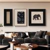 Pintura Decorativa para Sala de Estar Estilo Medieval, Pintura de Parede para Fundo de Sofá Retrô Francês, Tríptico Estético de Alto Padrão Estilo Chinês Novo