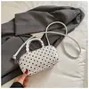 Bolso Cruzado Estampado de Lunares Estilo Coreano Bolso de Mano Fresco Dulce Bolso de Bolos Bolso de Hombro de Moda Personalidad Nicho ins