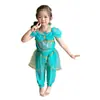 Comercio Exterior Ropa Infantil Traje de Baile Latino Niña Princesa Jasmine Traje cos Anime Disfraz de Halloween