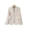 Blazer para Mujer de Nuevo Estilo con Acabado de Alta Gama, Chaqueta de Traje Profesional de Manga Larga, Atuendo Formal para Mujeres Menudas, Ropa de Trabajo