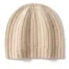 Cachemira Otoño/Invierno 2026 Nuevo Sombrero de Punto para Mujer de Alta Gama Color Sólido Cálido para Exteriores Moda Pesado Holgado Casual
