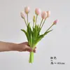 Ramo de Tulipanes Artificiales con 7 Cabezas, Flores Falsas, Arte Floral, Goma Blanda Realista, Estilo Ins para Fotografía, Decoración de Sala de Estar, Venta al por Mayor Transfronteriza