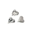 Rhinestones Blancos de Espalda Puntiaguda para Uñas, Deslumbrantes Rhinestones de Vidrio Blancos Transparentes Gruesos Cuadrados Irregulares con Forma de Corazón en Forma de Caramelo de Roca para Decoración de Uñas