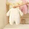 Ropa para Bebé de 100 Días, Ropa de Algodón para Salir en Invierno, Suéteres de Lana a la Moda, Ropa de Invierno para Bebé Recién Nacido, Monos de Terciopelo Engrosados