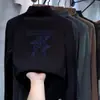Nova camiseta infantil da moda, estilosa blusa de manga comprida com gola alta parcial em fleece, top legal para meninos, nova camada interna de outono e inverno