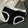 [múltiples combinaciones] ropa interior explosiva de seda de hielo para mujer, entrepierna de algodón, cintura alta, sedosa, transpirable, cómoda, bragas