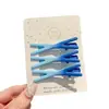 Pinzas para el cabello coloridas, artísticas y coquetas modelo 2025, pinzas de pico de pato estilo universitario para chicas dulces, pasadores para el cabello de estudiante, accesorios para el cabello de alto valor