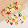 Aleación Mixta Colgante de Fruta Sandía Pera con Goteo de Aceite Accesorios para Joyería DIY Colgante para Bolso Llavero Materiales
