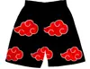 2023 Verão Transfronteiriço Novo Roupa Masculina Elementos de Anime Japonês Naruto Shorts Estampados em 3D Calças de Praia Retas Largas