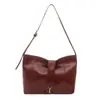 Bolsa de ombro tote casual, simples, retrô, moderna e estilosa, nova bolsa feminina de grande capacidade para o verão de 2026