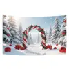 2025 Novo Tecido de Fundo Banner de Natal Decorações de Festa de Feriado Banner Decoração Cena Fabricante Fornecimento