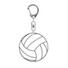 Regalos Creativos Fútbol Acrílico Rugby Voleibol Llavero Transfronterizo Regalo Deportivo Llavero Béisbol Baloncesto